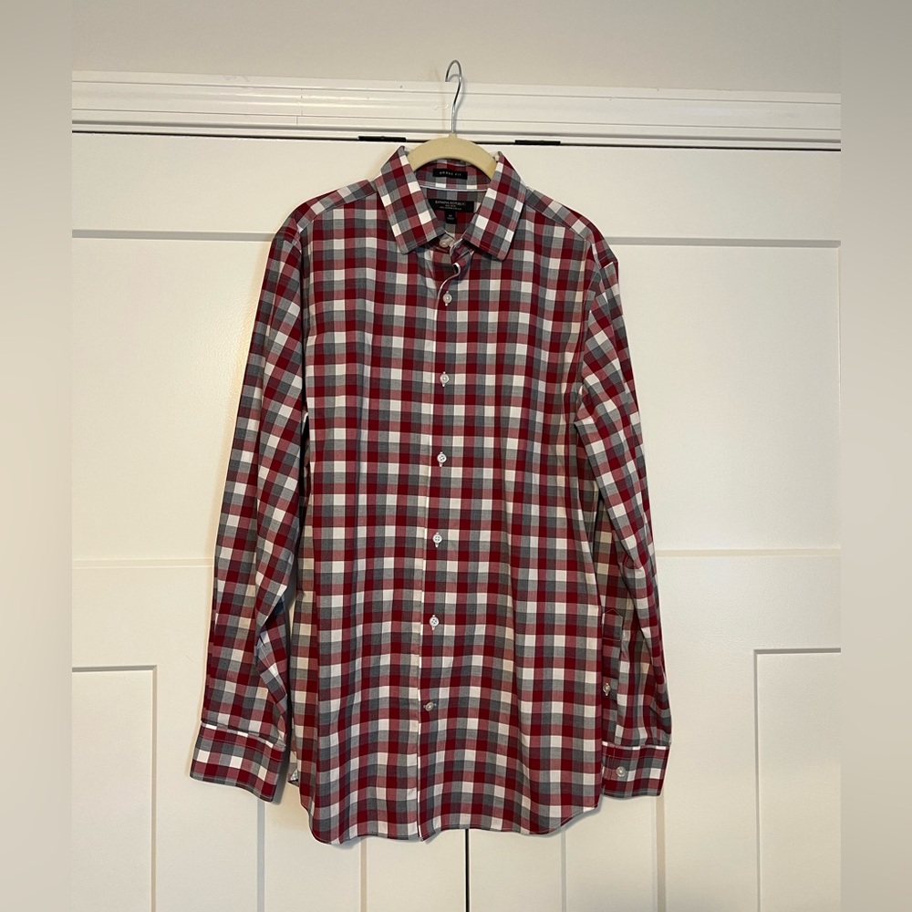 Men's Red Plaid Shirt